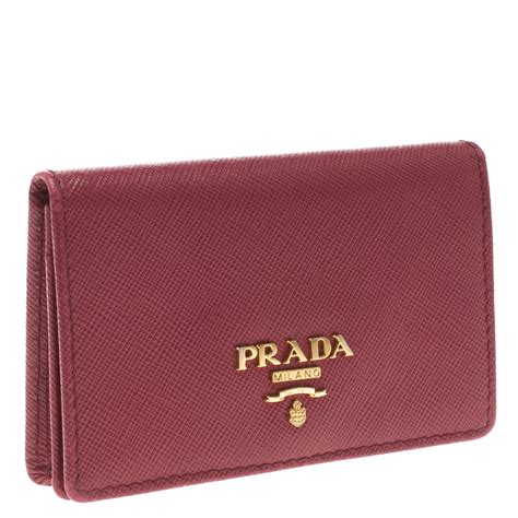 prada envelope wristlet red|Prada card holders.